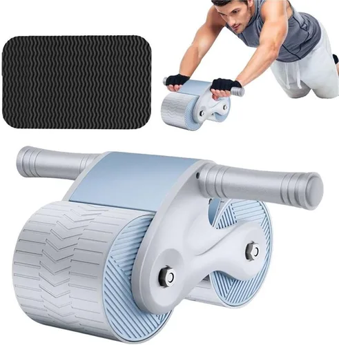 Vista 5 de Abdominales Dieta Músculos Abdominales Fitness Rueda Ab Slide Entrenamiento Rebote Automático Rueda Abdominal Rueda Para