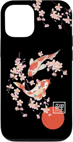 Vista 28 de Cherry Blossom Koi Carp Fish Japanese Sakura Graphic Art Case for iPhone 17