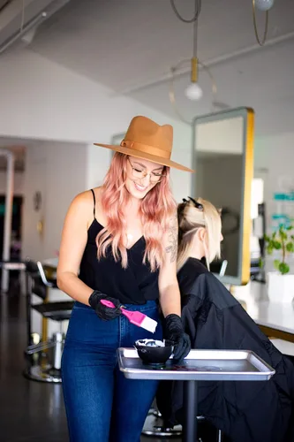 Vista 3 de Framar Power Painter - Cepillo para teñir el cabello, herramientas de balayage Hair Dying Brush to Apply Hair Color, Blending Hair Color Brush