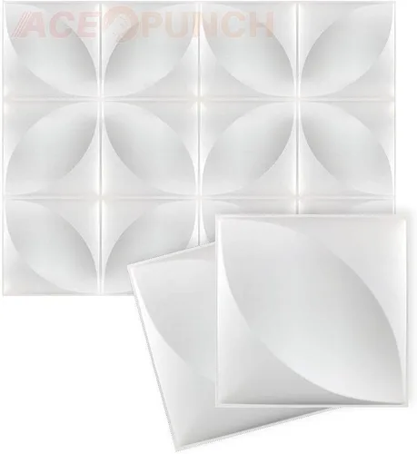 Vista 8 de AP1216 - 12 piezas de paneles de pared 3D 3D con textura de PVC, impermeables, resistentes a los arañazos, diseño de diamante blanco de 12 x 12