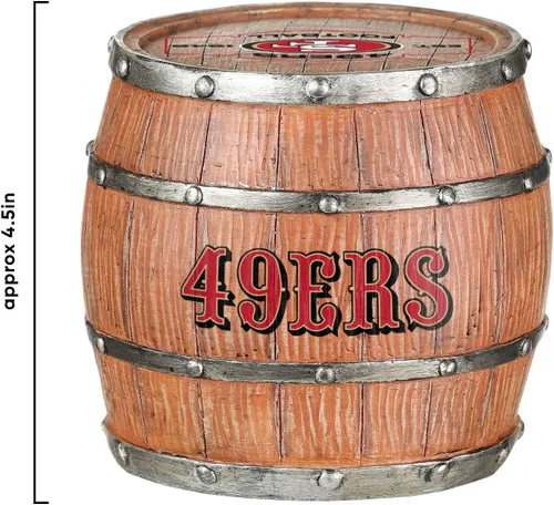 Vista 37 de FOCO NFL Team Logo 5-Pack Barrel Beverage Drink Coaster Set