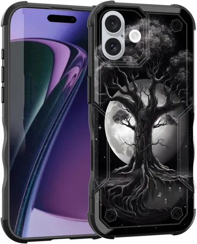 Vista 184 de Funda para iPhone Air, [doble capa] [protección contra caídas de grado militar de 10 pies] Funda resistente a prueba de golpes para iPhone Air