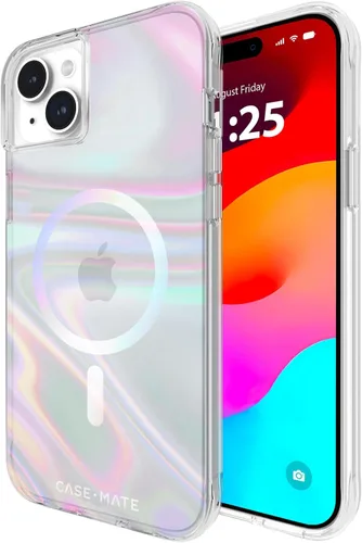 Vista 9 de Case-Mate Funda para iPhone 15 Plus - Flores con Gemas [Protección contra caídas de 12 pies] [Compatible con MagSafe] Cubierta magnética
