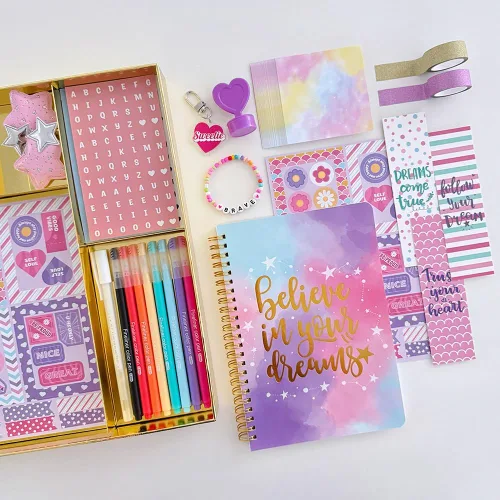 Vista 6 de Nollh DlY Journal Kit for Girls Scrapbook Gifts for 8-12 Year Old Girl