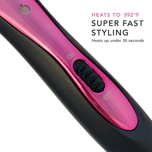 Vista 3 de CHOPSTICK STYLER Heroine - Varita rizadora profesional, 3/8 de barril rectangular de cerámica súper delgada para rizos apretados, naturales