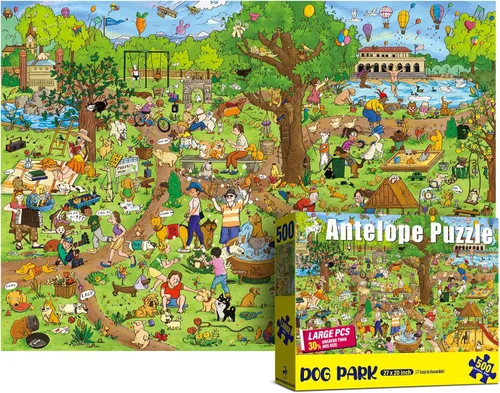 Vista 9 de Antelope - Rompecabezas de 1000 piezas para adultos, rompecabezas de castillo de gato de 1000 piezas, alta resolución, acabado mate, bordes suaves