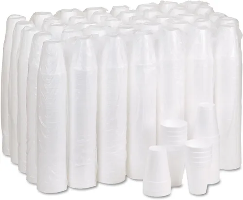 Vista 2 de Dart Vasos de espuma 10J10, 10 onzas, color blanco, 25 por bolsa (caja de 40 bolsas)