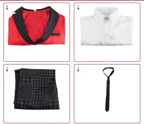 Vista 7 de Disfraz de Kakegurui Ryta Suzui para hombre, uniforme de Halloween, carnaval, fiesta, disfraz de uniforme escolar, conjunto completo