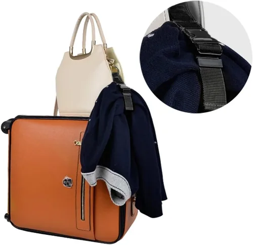 Vista 8 de SENHAI - Paquete de 5 agarraderas suaves y cómodas para asa de equipaje, con 2 correas de equipaje de viaje para añadir una bolsa, accesorios
