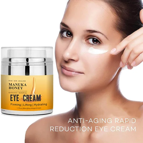 Vista 5 de Grospe Manuka Honey Eye Cream Anti-aging Eye Cream Anti-arrugas Debajo de los ojos Crema se desvanece líneas finas Levantamiento y reafirmante