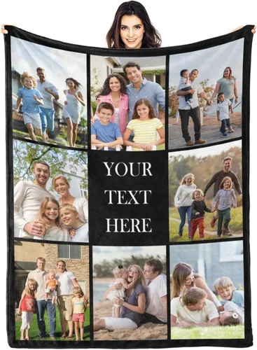 Vista 23 de Mantas personalizadas con foto, manta de fotos personalizada, mantas personalizadas con imagen, regalos personalizados para mujeres, hombres