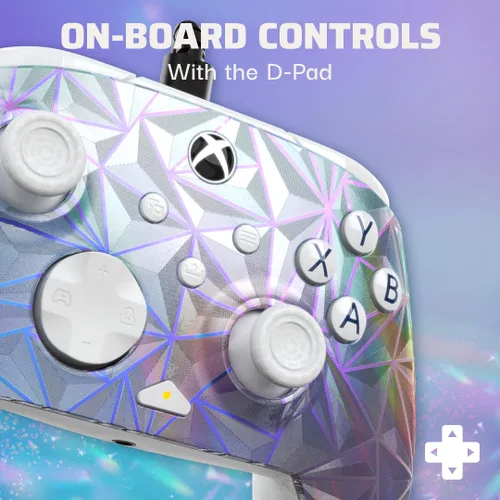 Vista 3 de PDP Gaming REMATCH Enhanced Wired Gaming Controller Licensed Xbox Series XS Gamepad, Xbox One, Windows PC, Mappable Back Buttons, Customizable