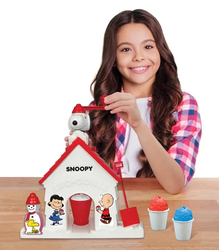 Vista 5 de Cra-Z-Art Snoopy Máquina de Conos de Nieve SNO-Cone, Máquina para Hacer Conos de Nieve de Hielo Raspado Raspadora de Hielo, Máquina de Hielo Raspado