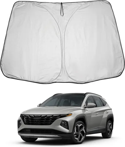 Vista 21 de LUWU Parasol para parabrisas para Dodge RAM 1500 y 2500 2009-2018 - Parasol para ventana delantera con bloqueo de rayos UV