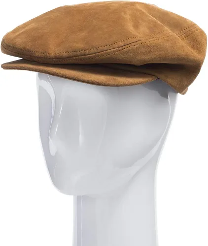 Vista 4 de Ultrafino Roadmaster conducción clásico cuero único Ivy Caps sombrero vestido