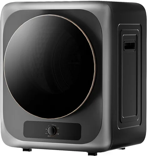 Vista 7 de VCJ Secadora de ropa portátil para apartamento, secadora de ropa eléctrica compacta de 10 libras con tambor de acero inoxidable, 1.5 pies cúbicos