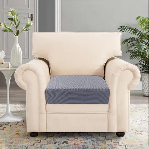 Vista 2 de SearchI Fundas de Cojín Elásticas de Jacquard para Sofá, Fundas de Cojín de Repuesto, Fundas Deslizables, Funda Elástica para Asiento de Sofá