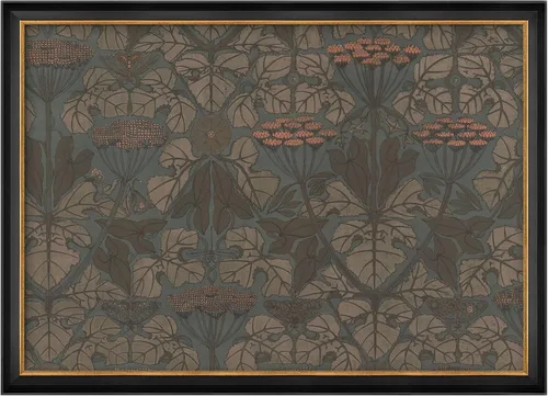 Vista 180 de MUDECOR Lienzo enmarcado prémium para pared, pinos nevados en bosque de invierno, ilustraciones modernas, arte contemporáneo, escénico, divertido