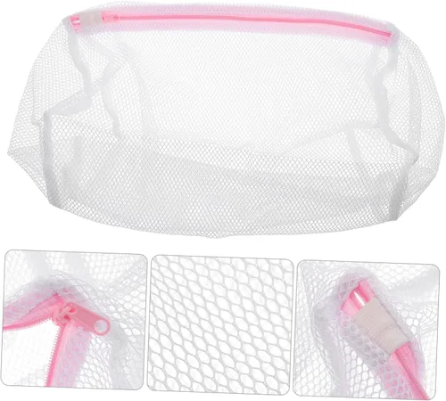 Vista 5 de 5 piezas de poliéster bolsa de ropa de malla bolsas de lavandería bolsas de lencería para lavar delicadas lavadora bolsa de lavandería bolsas