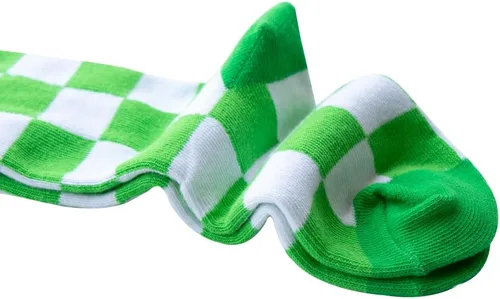 Vista 5 de Calcetines tobilleros de algodón a cuadros para niñas y niños pequeños unisex