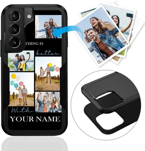 Vista 95 de Funda de teléfono personalizada para Galaxy S20 FE 5G, funda para teléfono multifoto, funda protectora resistente de doble capa a prueba de golpes