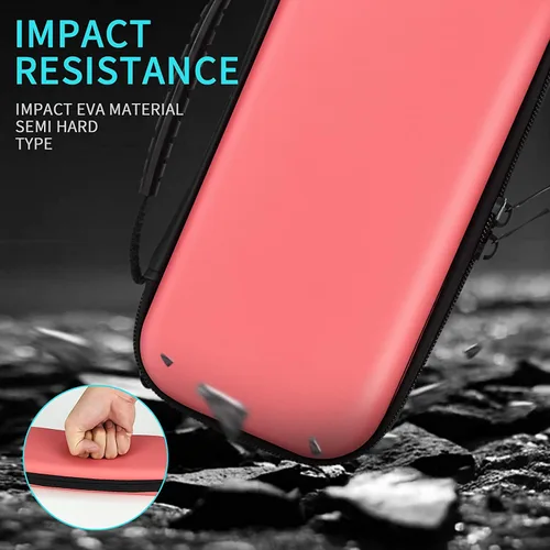 Vista 4 de DLseego Carrying Case for Nintendo Switch lite, Newest Design Portable Travel Carrying Case 4 in 1 Accessories Kit with 1 Pcs Glitter case, 2 Pcs