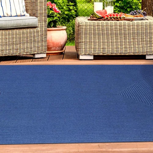 Vista 6 de Superior Alfombra de área para interiores y exteriores, decoración de suelo trenzada reversible para sala de estar, cocina, patio, porche delantero