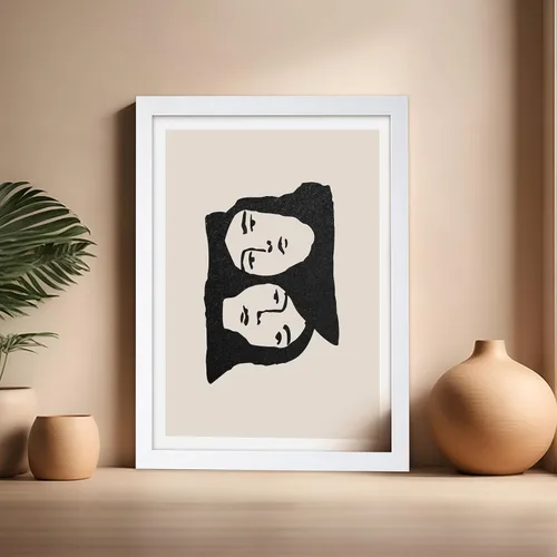 Vista 63 de Poster Master Faces Poster - Retro Women Print - Portrait Art - Sketch Illustration - Abstract Artwork - Woman Design - Chic Boho Design - Great