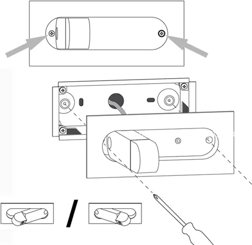 Vista 7 de Lámpara de pared LED empotrable, moderno aplique de pared ajustable con interruptor independiente, luz de lectura de cabecera de 3 W, luces