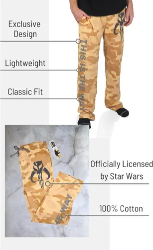 Vista 3 de STAR WARS Mandalorian Way - Pantalones de dormir para hombre