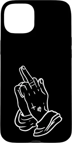 Vista 9 de Praying Hands Show Middle Finger Men's T-Shirt Women Case for iPhone 17