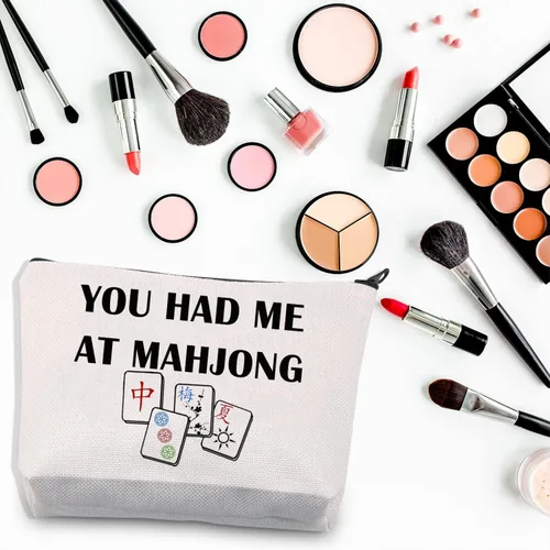 Vista 3 de BDPWSS Divertido Mahjong Mahjong Bolsa de Mahjong Amante Regalo Mahjong Azulejos Bolsa Mahjong Chica Cosméticos Bolsa Mahjong Juego de mesa Bolsa