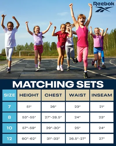 Vista 7 de Reebok Girls' Legging Set - 2 Piece Performance Fleece Hoodie Sweatshirt and Leggings - Active Set for ToddlersGirls, 2T-6X