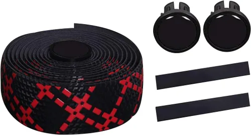 Vista 11 de 2 rollos de cintas de manillar de bicicleta de gel de sílice con tapones de barra para bicicleta de carretera montaña ciclismo Negro Azul