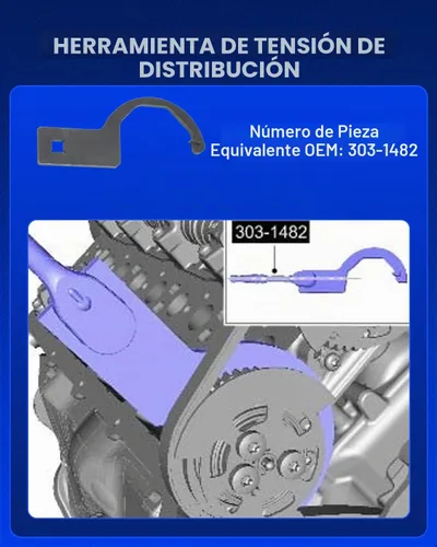 Vista 4 de Kit de herramientas de sincronización de alineación del árbol de levas para Land Rover Jaguar Discovry 4 Rang Rover Sport V8 5.0L V6 3.0L Juego