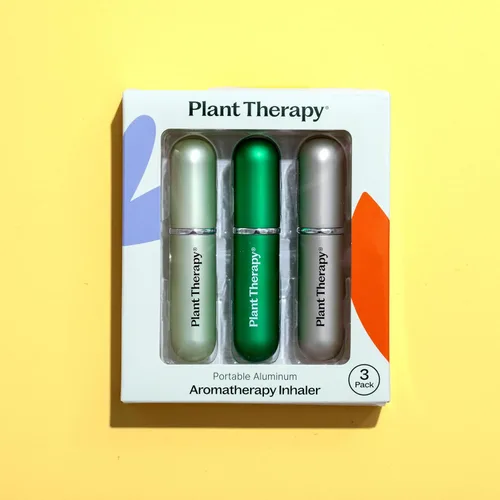 Vista 7 de Plant Therapy Inhalador nasal de aromaterapia con aceites esenciales, multicolor, paquete de 3 inhaladores personales, portátiles, de aluminio