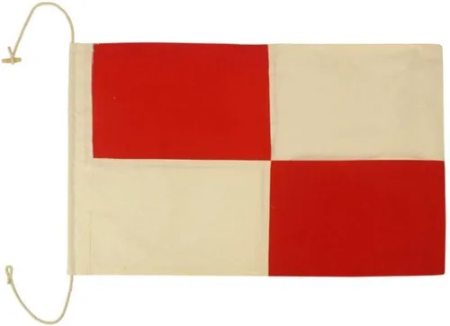 Vista 17 de Hampton Nautical Letra F Bandera de tela náutica del alfabeto, letra S