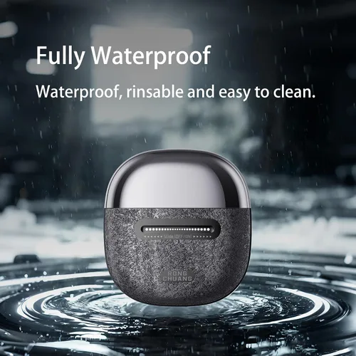 Vista 4 de Afeitadoras eléctricas de aluminio para hombres, maquinilla de afeitar eléctrica portátil con cuchillas flotantes 3D, bloqueo de viaje y carga