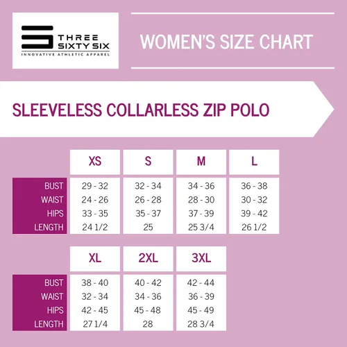 Vista 6 de Three Sixty Six - Blusa polo de golf sin mangas con cierre de cremallera para mujer, camisetas cortas de secado rápido para mujeres