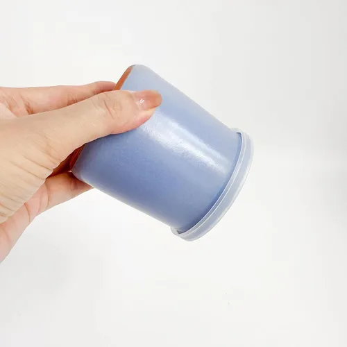 Vista 5 de Tapas para tarros de yogur La Fermiere (24 piezas) - Tapas de plástico para tarros de yogur La Fermière de 4.9 onzas, tapas de plástico selladas