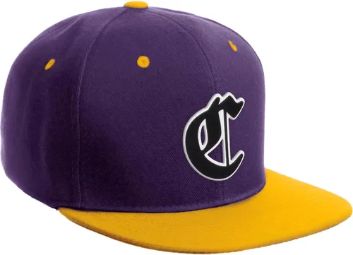 Vista 136 de Daxton Gorra clásica con visera de billete plano con letras del alfabeto inglés antiguo de la A a la Z
