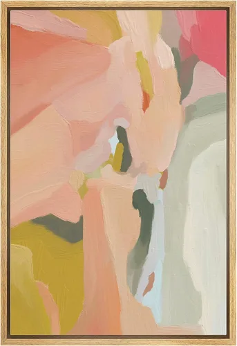 Vista 11 de MUDECOR Impresión en Lienzo Enmarcado Arte de Pared Pincelada Floral Abstracta en Tonos Neutros Cálidos Tonos Terrosos Ilustraciones Minimalismo