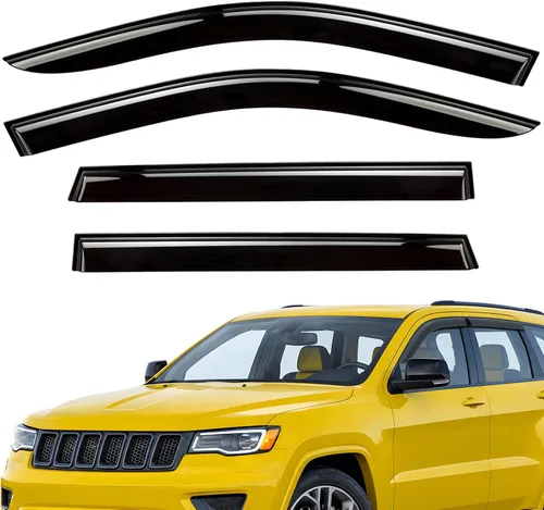 Vista 20 de Deflectores de ventana extra duraderos con cinta adhesiva para viseras de lluvia, protectores solares, ventilación para parabrisas, accesorios Para
