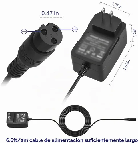 Vista 6 de Cargador de scooter eléctrico de 24 V para Razor E100 E125 E150 E175 E200 E300 MX350 Dirt Bike Pocket Mod Dirt Quad Motocicleta Scooter Cargador