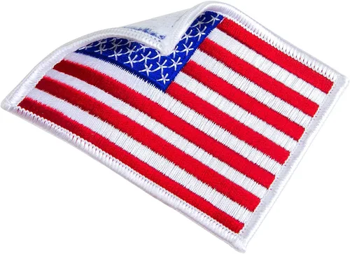 Vista 4 de WAYDA Paquete de 4 parches de bandera estadounidense, emblema de uniforme para planchar o coser, parche de gancho de moral