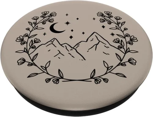 Vista 2 de Topo - PopSockets de montaña con diseño floral bohemio y chic