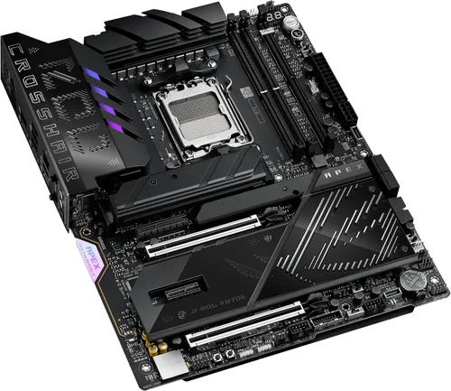 Vista 14 de ASUS ROG Crosshair X870E APEX AMD X870E AM5 ATX Placa Base, AI Avanzado Listo para PC, 18+2+2 Etapas, DDR5, Ventilador de Memoria ROG, Tarjeta ROG