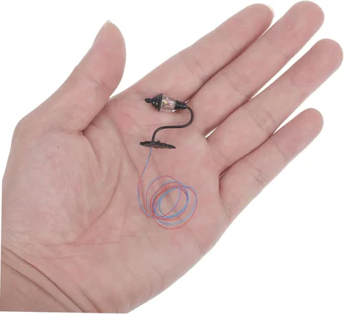 Vista 7 de DOITOOL 4 piezas de mini lámpara de pared modelos escala 1.87 accesorios de casa de muñecas lámpara de pared simulada para micro paisaje mesa