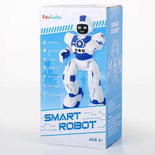 Vista 7 de Juguetes robot para niños, control remoto programable, inteligente, para caminar, bailar, robot con gesto y detección para niños de 4, 5, 6, 7, 8