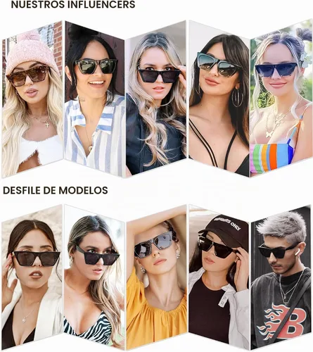 Vista 3 de SOJOS Trendy Square Cateye Polarized Sunglasses Womens Big Frame Shades SJ2115 Todo negro